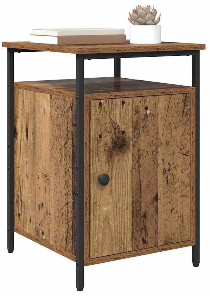 Éjjeliszekrény 2 pcs Régi fa 40 x 42 x 60 cm Faanyag