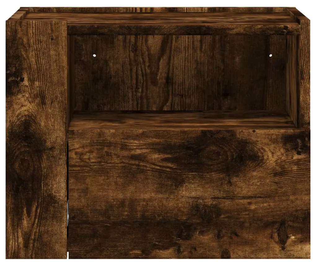 2db füstös tölgy színű fali éjjeliszekrény 45 x 30 x 35 cm