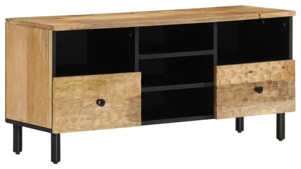 tömör mangófa TV-szekrény 100 x 33 x 46 cm