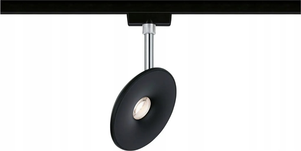 Paulmann URail Led spotlámpa Gömb alakú fekete matt króm 7.4W 2700K sínre szerelhető