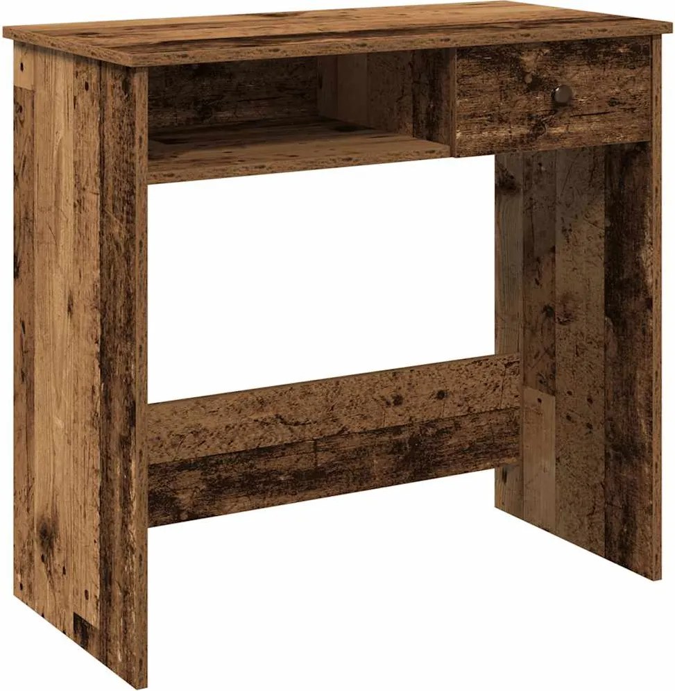 vidaXL antik fa színű szerelt fa íróasztal 80 x 40 x 75 cm