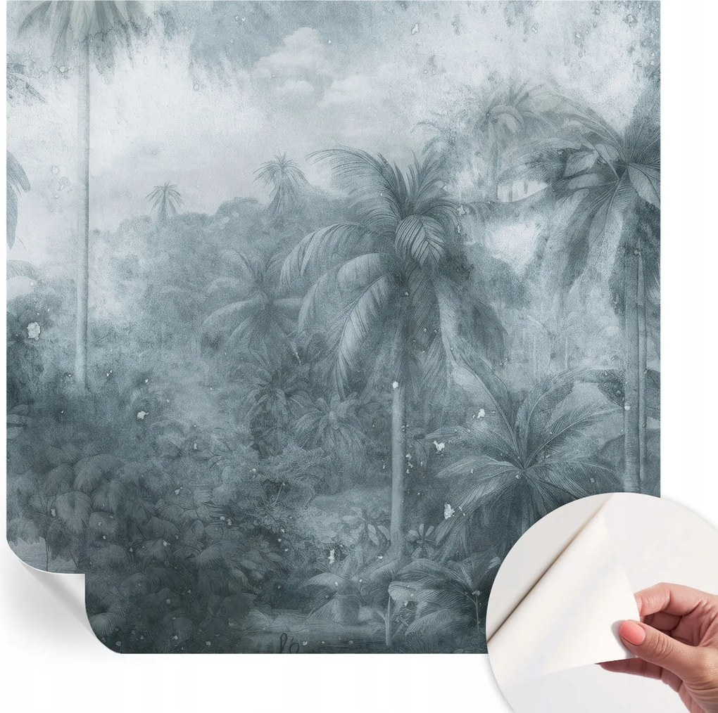 Matt öntapadós fotótapéta Falra Trópusi növényzet 250x250 cm