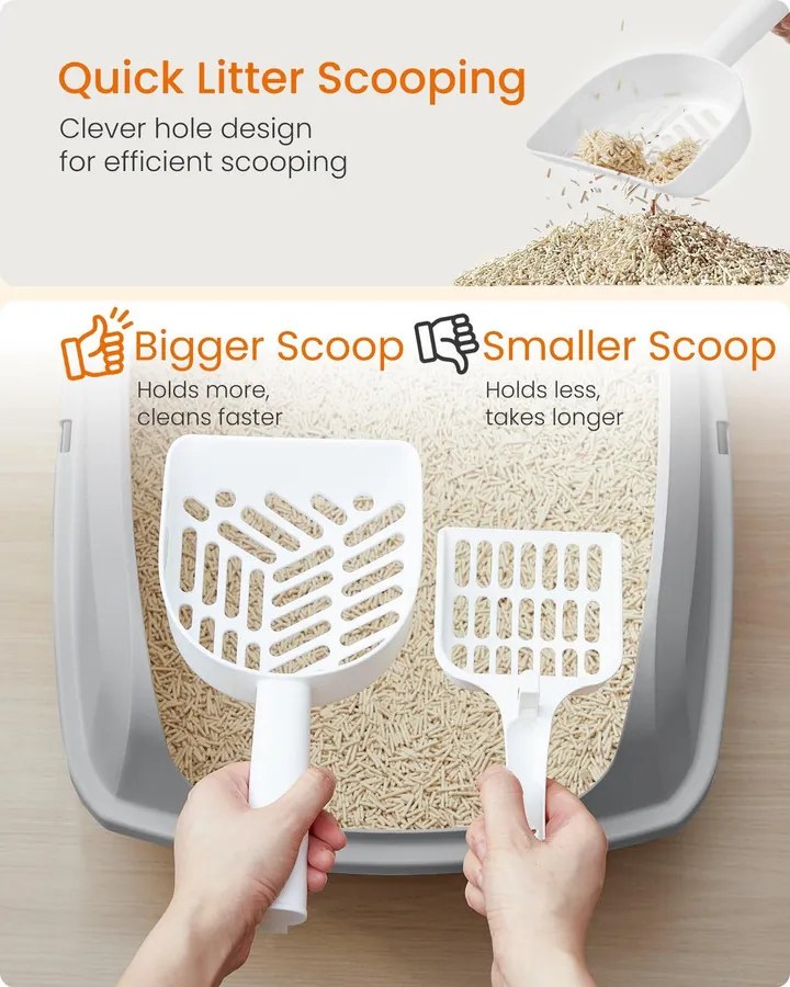 XL magas peremű macskaalmotartó tálca kiscicák és nagy macskák számára