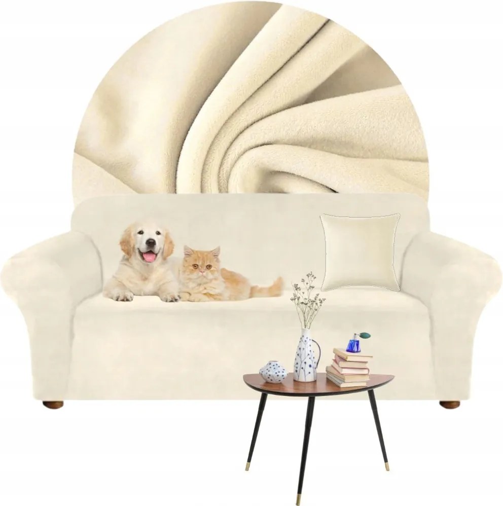 Kanapé Huzat Sarok Kanapé Rugalmas Velúr Plüss 145-185 Oeko Tex