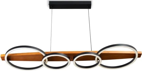 BRILAGI - PLANK kábelen függesztett LED csillár LED/35W/230V 4000K 30x100 cm fa