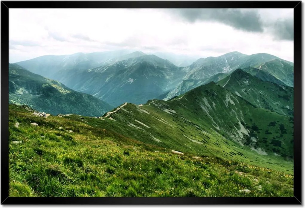 Poszterek keretben 60x40 Tátra Lengyel hegyek Kilátás