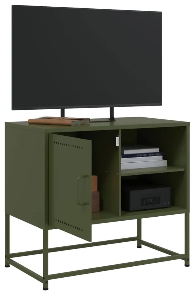 mustársárga acél TV-szekrény 100,5x39x60,5 cm