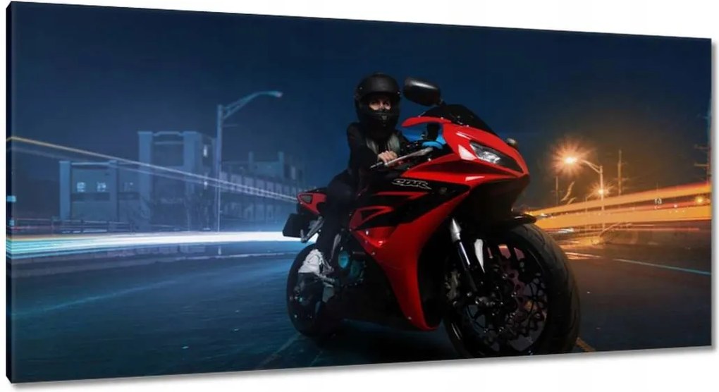 Képek 115x55 Piros motorkerékpár versenyautó