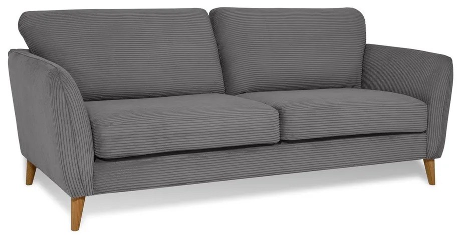 Sötétszürke kordbársony kanapé 206 cm Paris – Scandic