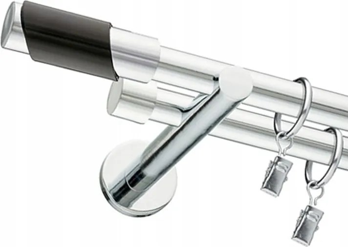 Dupla Függönykarnis Króm 19mm 120cm Különböző Minták