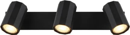 Globo 57918-3B Mennyezeti spotlámpa, fém fekete matt, alumínium fekete matt, HxSzxM: 390x60x145mm, 3x GU10 25W 230V izzók nélkül