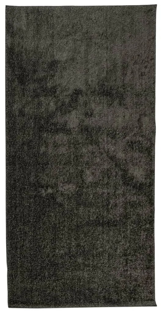 ISTAN antracitszürke hosszú szálú fényes szőnyeg 100 x 200 cm