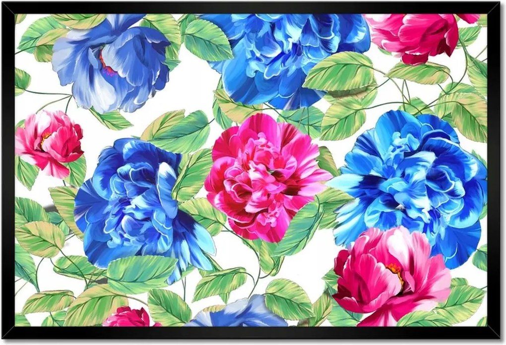 Poszterek keretben 60x40 Színes virágok Virágok