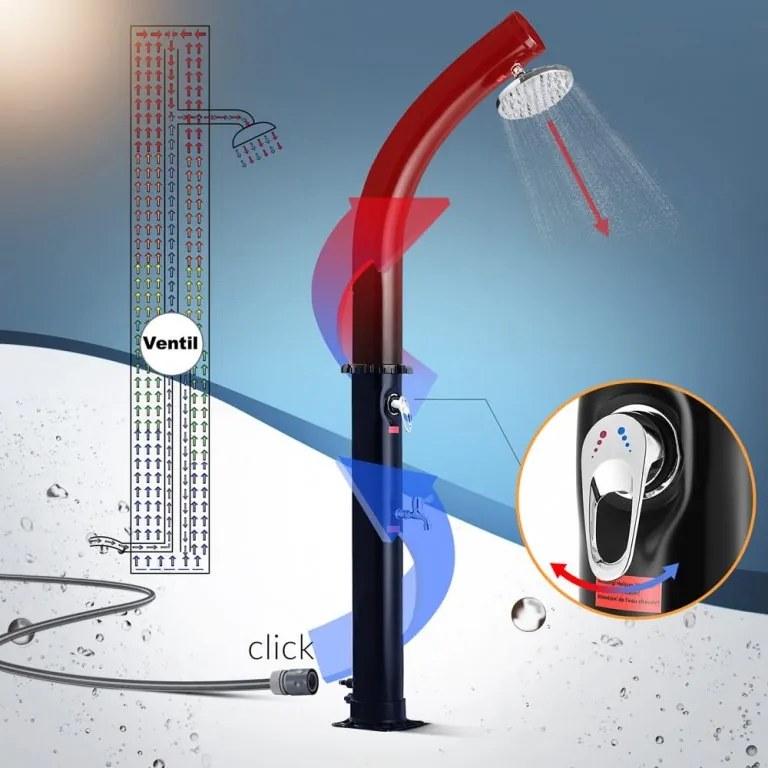 Furnigo Bow Black 35 L szolár zuhany