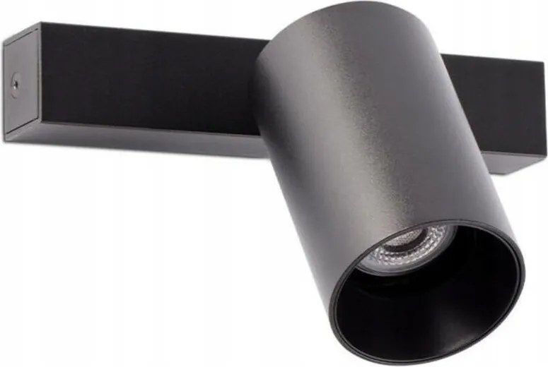 Faro Stan fekete fali/mennyezeti lámpa, matt, GU10, 1x8W, alumínium