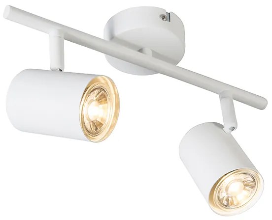 Modern spotlámpa fehér, 2 db WiFi GU10 izzóval, állítható - Jeana