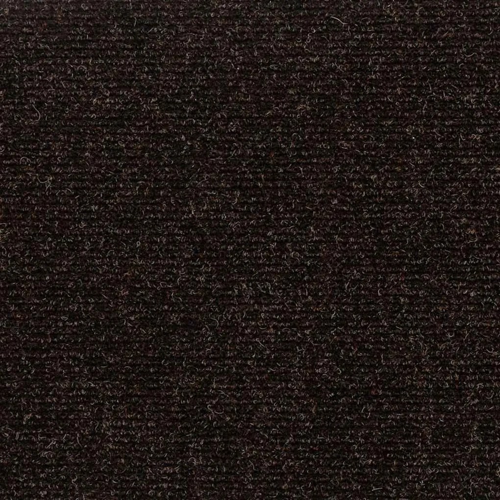 öntapadós lépcsőszőnyegek 30 db 60 x 25 cm sötétbarna téglalap alakú