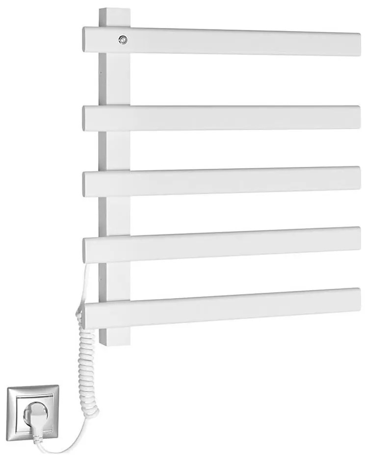 Sapho Sapho - Elektromos törölközőszárító ELCOR 63W/230V 52 cm matt fehér bal SH0345