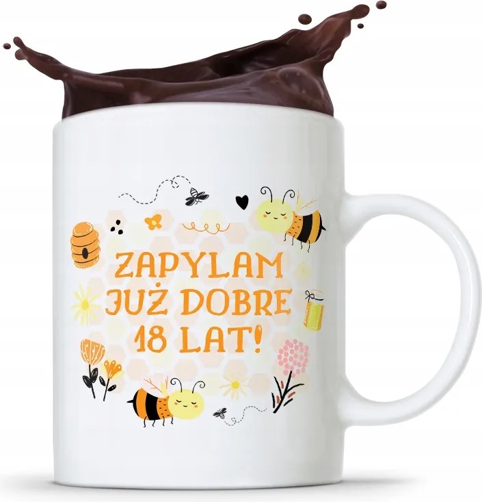 Bögre Tökéletes Ajándék Születésnapra 18 18-es 18-as évek fotónyomtatással