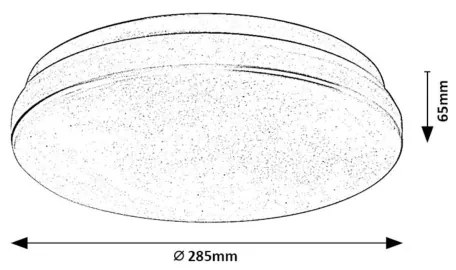 Rabalux 77182 - LED fürdőszobai mennyezeti lámpa LOWAR 18W/230V 3000/4000/6000K IP44