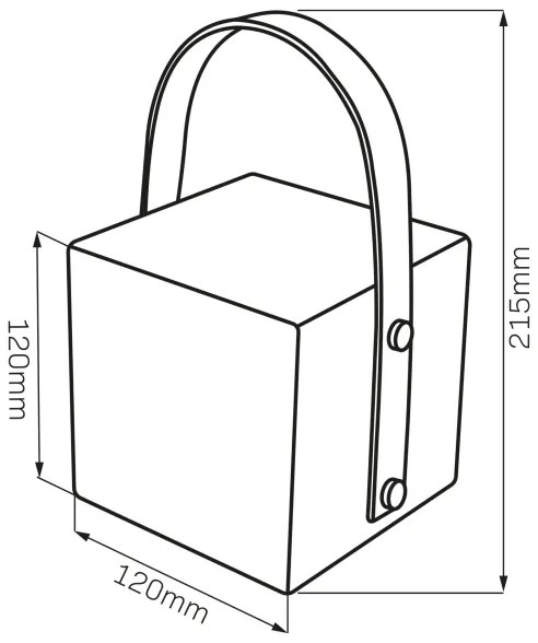 LED RGBW kültéri lámpa MAJORKA LED/0,5W/5V USB 1200 mAh IP44 fehér