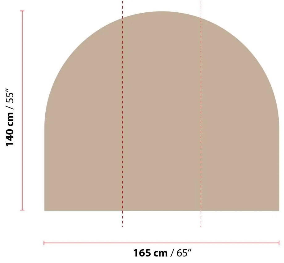Falmatrica 165x140 cm Taupe – Ambiance