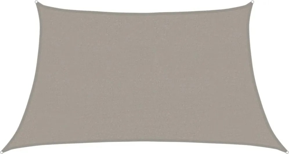 vidaXL világosszürke trapéz alakú HDPE napvitorla 160 g/m² 3/4 x 2 m