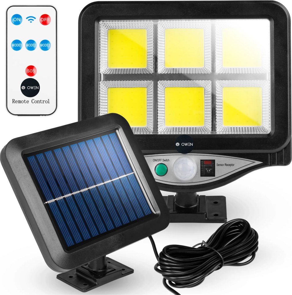 Kerti Napelemes Kültéri Led Lámpa Szürkületi Mozgásérzékelővel