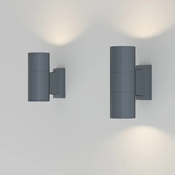 Maytoni O574WL-02GR -Kültéri fali lámpa BOWERY 2xGU10/50W/230V IP54 antracit