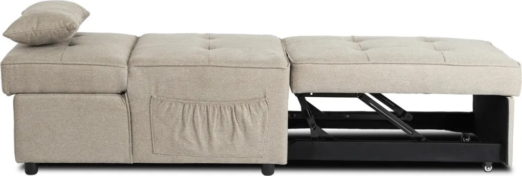 Dönthető, alvófunkciós fotel iberis 67 cm bézs, fotel