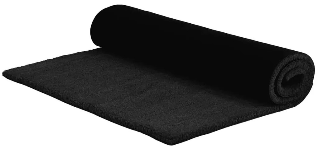fekete rojtos kókuszrost lábtörlő 100 x 300 cm
