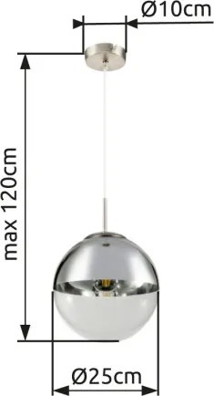GLOBO 15852 VARUS Modern Függesztett Lámpa IP20