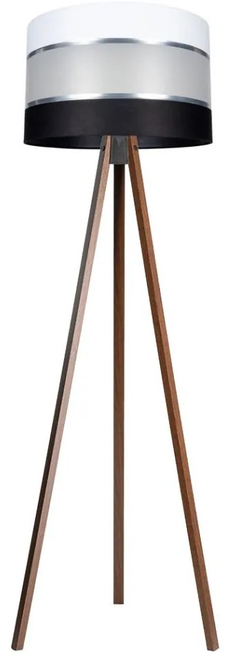 Állólámpa CORAL 1xE27/60W/230V barna/fekete/fehér/króm