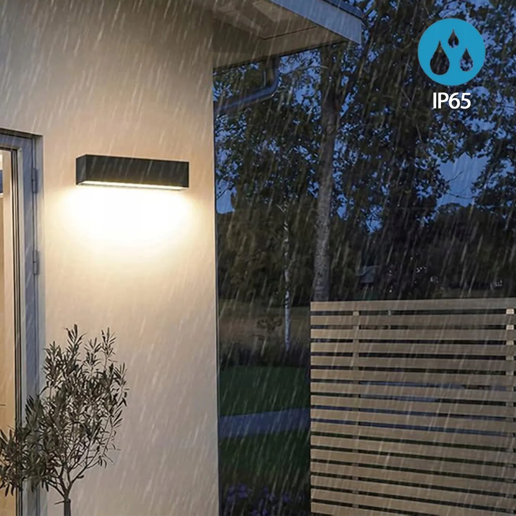 12W Kültéri vízálló Led fali lámpák IP65 ajtó reflektorok 20cm