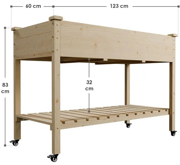 Juskys Emelt ágyás Freya