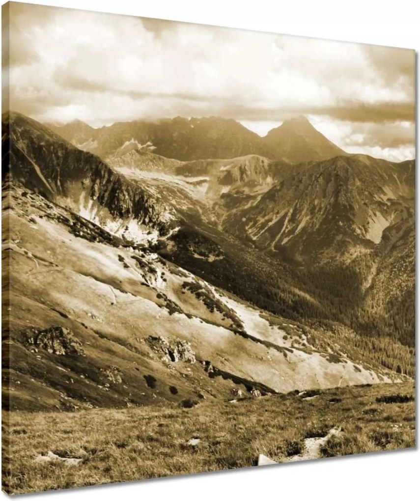 Vászonkép 50x50 Tátra Lengyel hegyek Kilátás