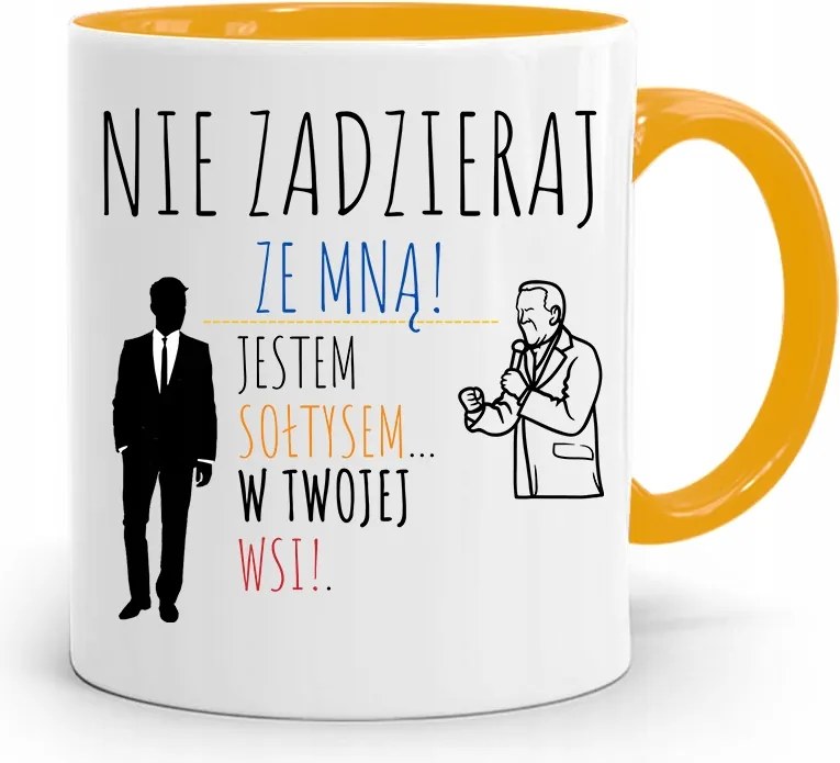 Sárga Bögre Ne Szórakozz Velem fényképes nyomattal