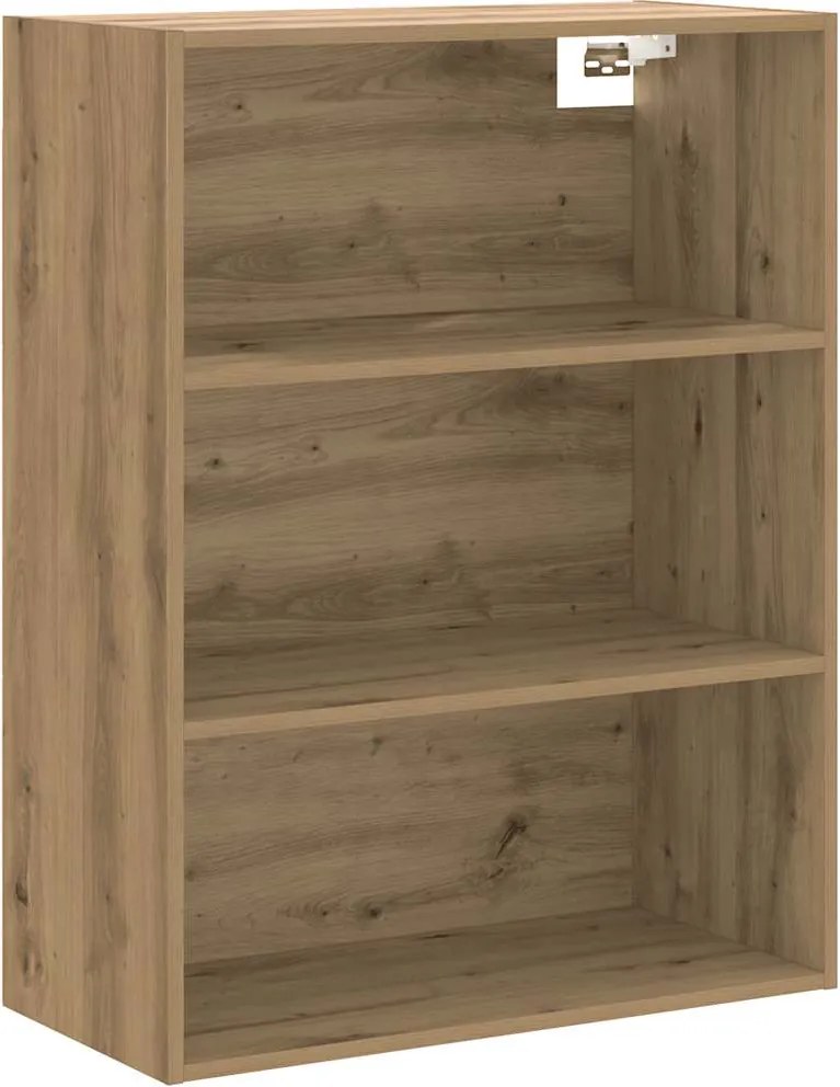 vidaXL Függesztett fali szekrény kézműves tölgy 69,5x32,5x90 cm