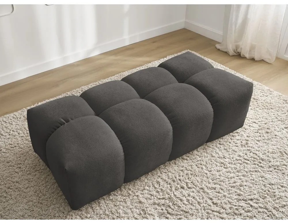 Sötétszürke zsenília lábtartó Everest – Bobochic Paris