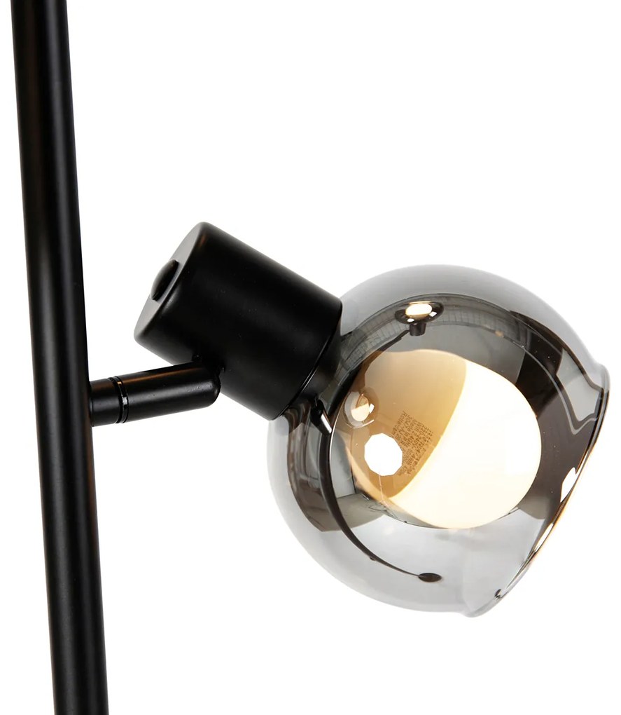 Okos állólámpa fekete füstüveggel, 3 Wifi P45 - Vidro