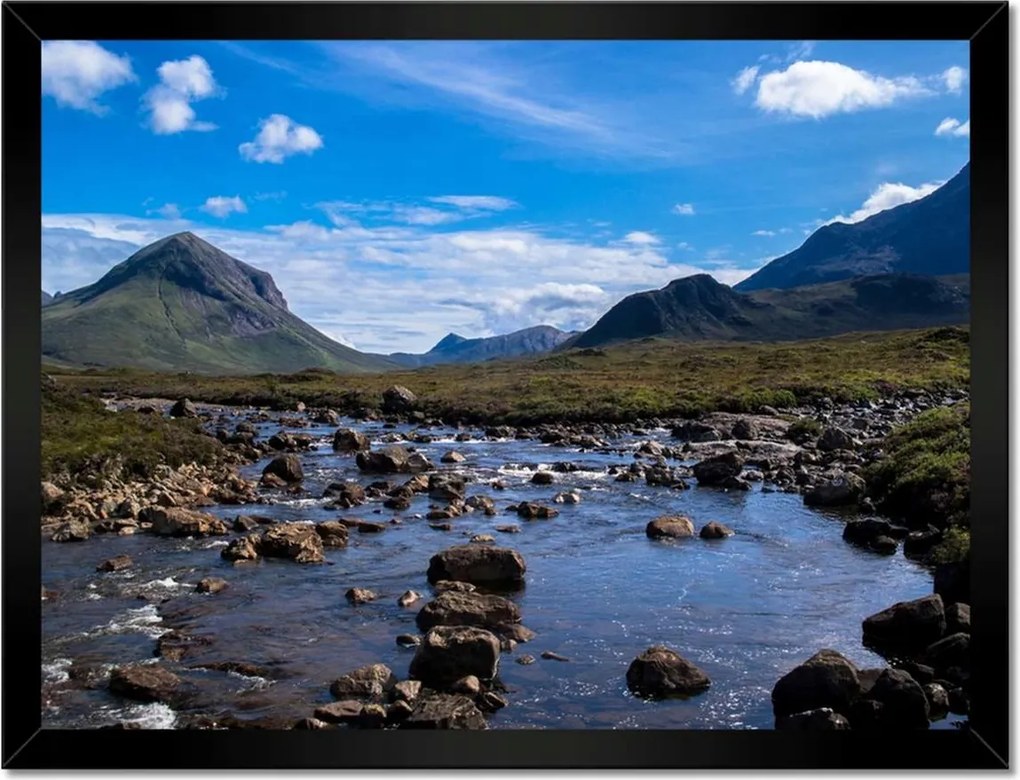 Poszterek keretben 40x30 Kő folyó a hegyekben