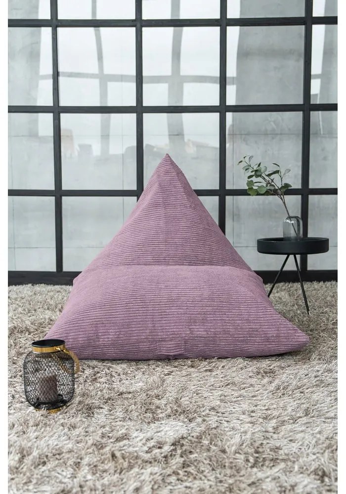 Lila kordbársony babzsákfotel Razz – SLOWDOWN