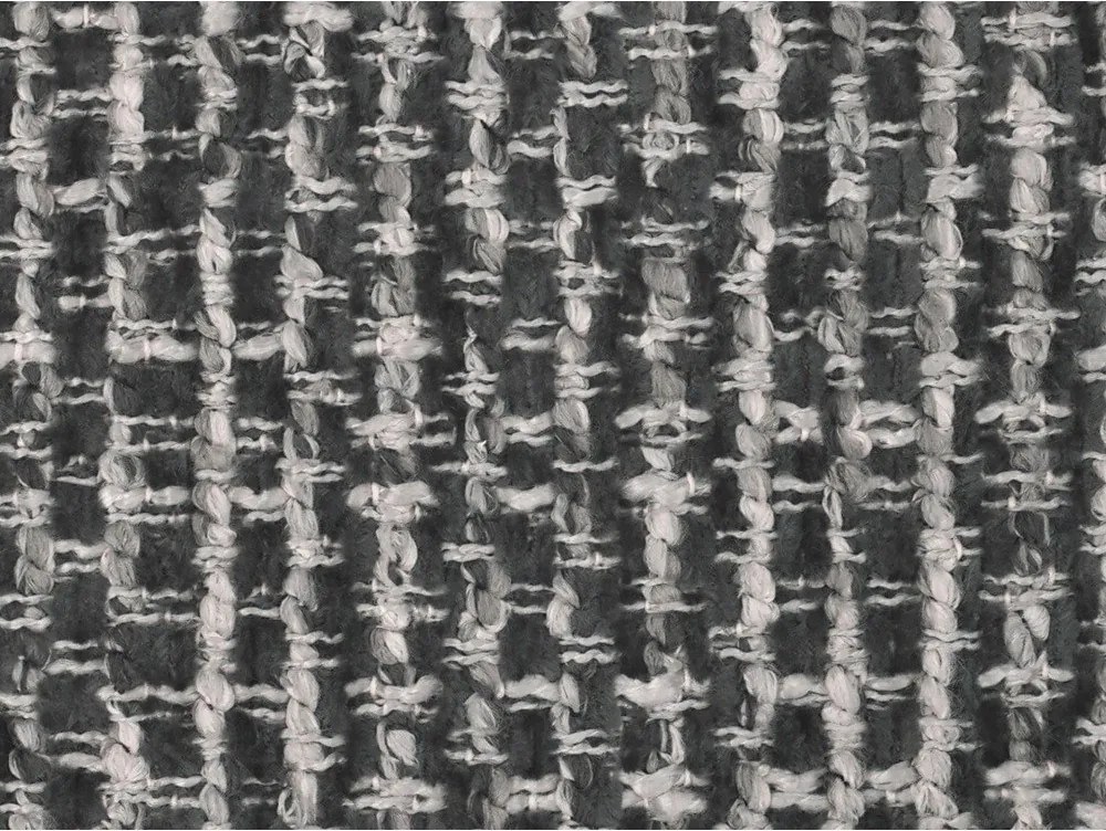 Sötétszürke kárpitozott ágyneműtartós franciaágy ágyráccsal 180x200 cm Solange – Micadoni