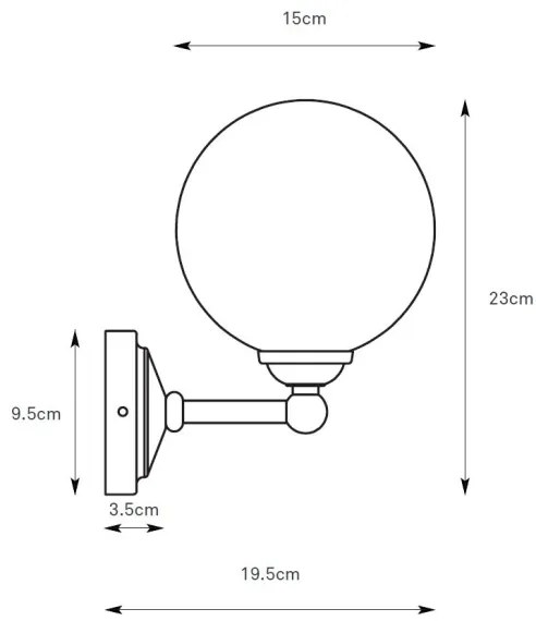 Markslöjd 109022 - TROPEA fali lámpa 1xG9/20W/230V fényes króm