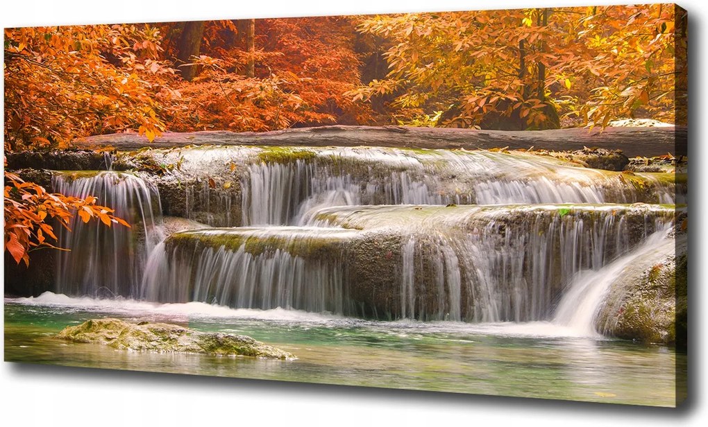 Vászonkép Őszi vízesés 100x70 cm