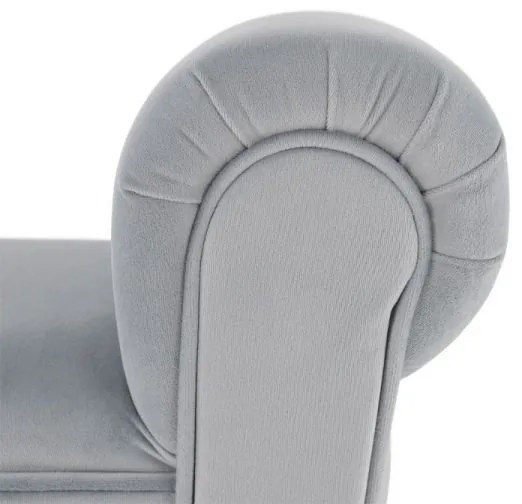 BURDA Velvet világosszürke/fekete pad