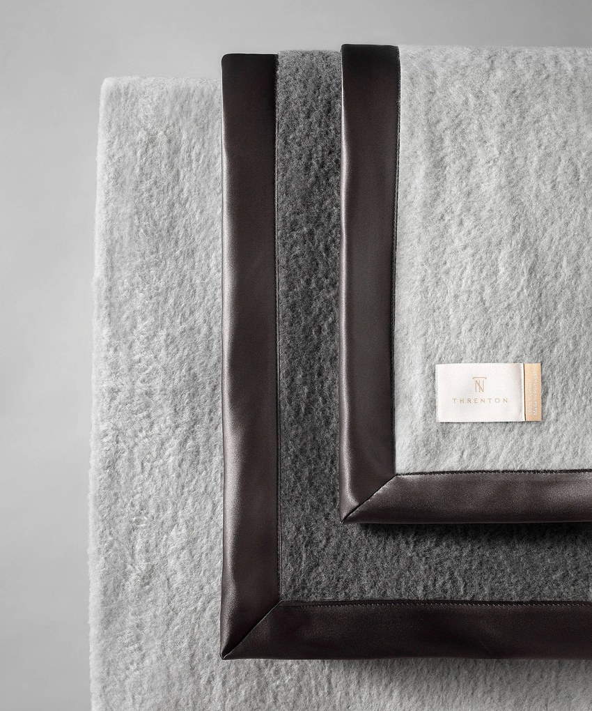 Threnton 100% Pamut Prémium Takaró Meleg kétoldalas Grenoble szürke