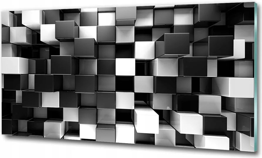 Fotó-üvegkép Absztrakt kocka 100x70