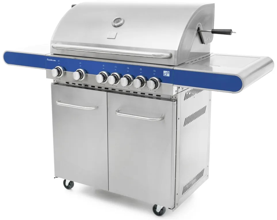 G21 Florida BBQ Premium line gázgrill, 7 égőfej + ajándék nyomáscsökkentő