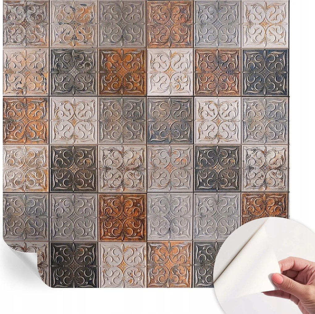 Öntapadós Stílusos Dekoratív Fotótapéta Ornamentális csempék 250x250 cm